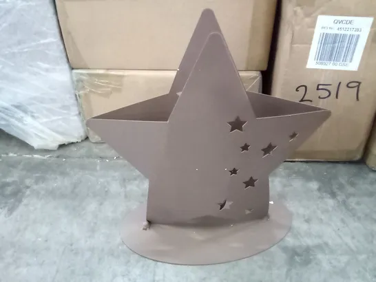 BOXED XMAS EDELROST STAR CANDLE HOLDER 