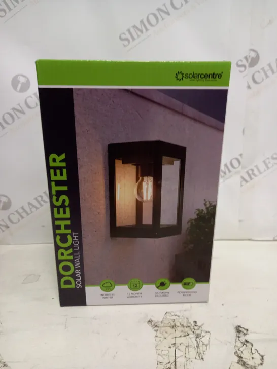 BOXED SOLARCENTRE DORCHESTER SOLAR WALL LIGHT