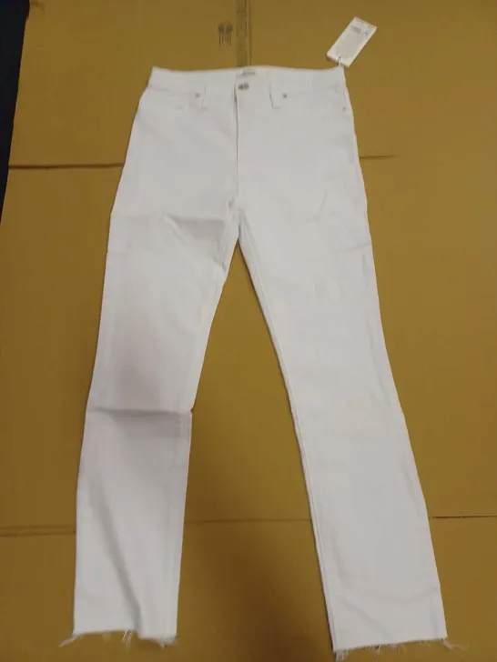 HUDSON BARABRA JEANS - WHITE // SIZE: W28, L32