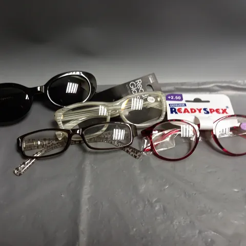 LOT OF APPROXIMATELY 20 PAIRS OF READING GLASSES AND SUNGLASSES