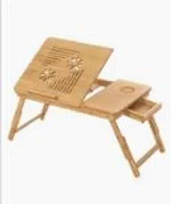 SONGMICS BAMBOO LAPTOP DESK, FOLDABLE BED TABLE (LLD004)