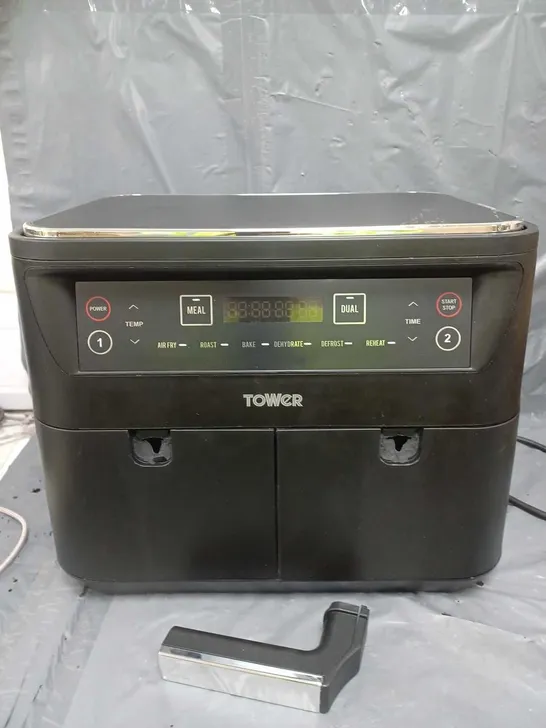 TOWER VORTX DUAL BASKET AIR FRYER 8L - BLACK - COLLECTION ONLY RRP £149