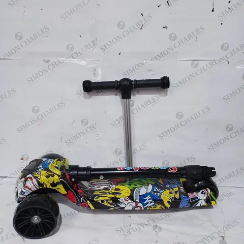 BOXED UNBRANDED SCOOTER IN GRAFFITI STYLE 