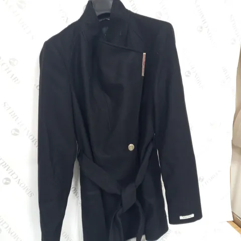 TED BAKER SHORT WOOL WRAP COAT (SIZE 3)