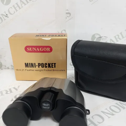 SUNAGOR 18X21 MINI POCKET COMPACT BINOCULARS
