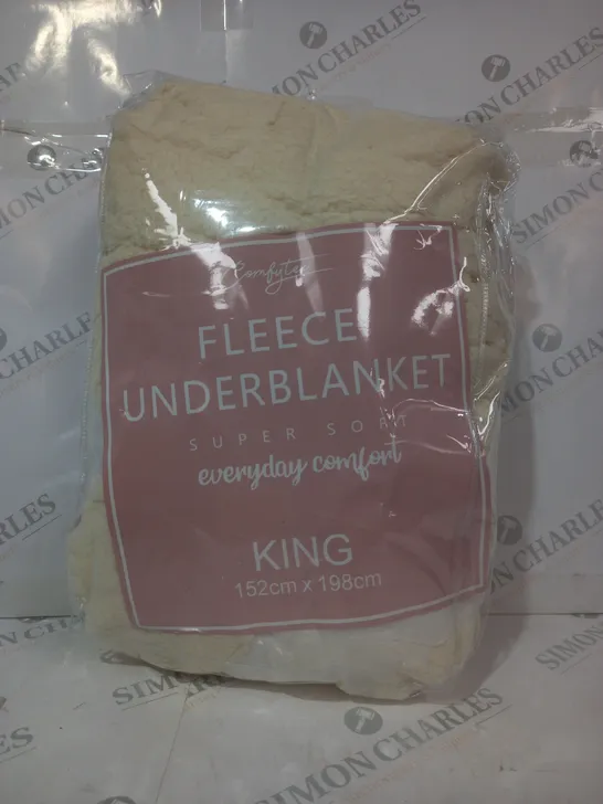 SUPER SOFT FLEECE UNDERBLANKET - KING SIZE