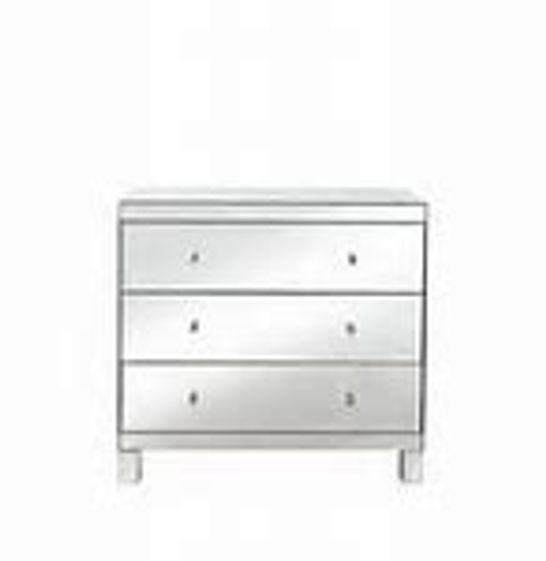 BOXED GRADE 1 PARISIAN 3-DRAWER WIDE MIRRORED CHEST (1 BOX)  RRP £289