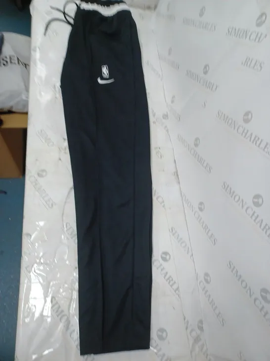 MENS NIKE BROOKLYN NETS TRACK PANTS SMALL - BLACK 