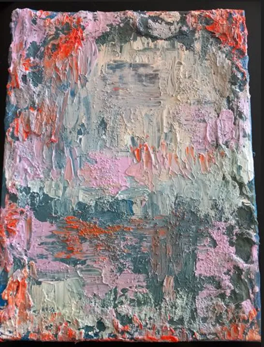 CANVAS SIGNED ABSTRACT PAINTING