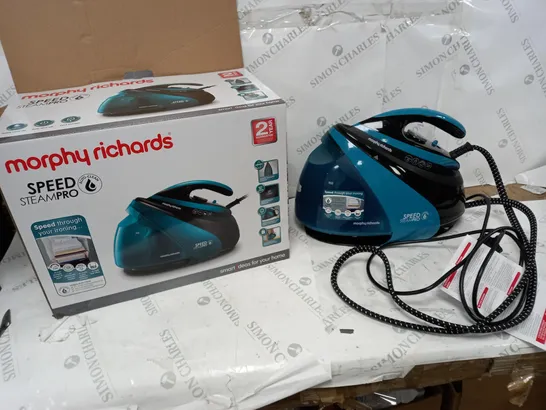 BOXED MORPHY RICHARDS 332101 AUTO CLEAN SPEED STEAM PRO 7 BAR STEAM GENERATOR IRON