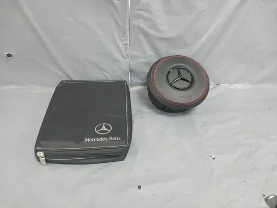 MERCEDES OWNERS MANUAL AND HORN COVER 