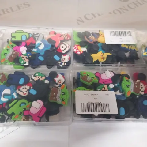 APPORXIMATELY 17 PACKS OF ASSORTED SHOE CHARMS
