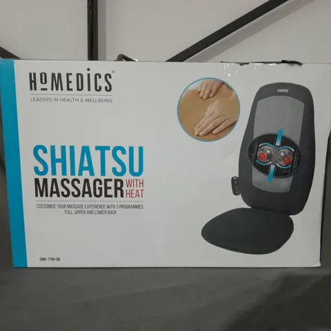 BOXED HOMEDICS SBM-179H SHIATSU MASSAGER WITH HEAT