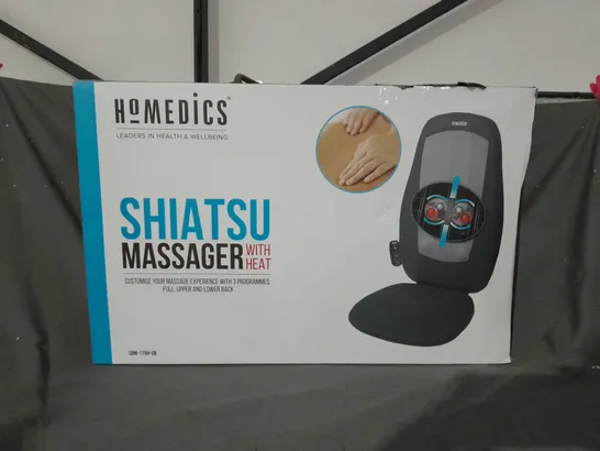 BOXED HOMEDICS SBM-179H SHIATSU MASSAGER WITH HEAT