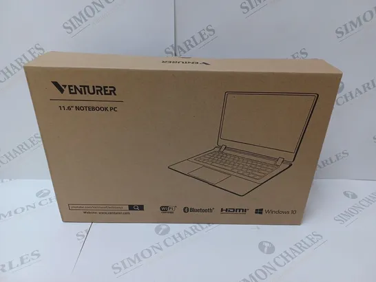 BRAND NEW BOXED VENTURER EUROPA 11 PLUS 11.6" NOTEBOOK PC - MATT BLACK 