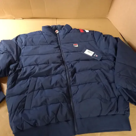 FILA NAVY PUFFER JACKET - UK XL