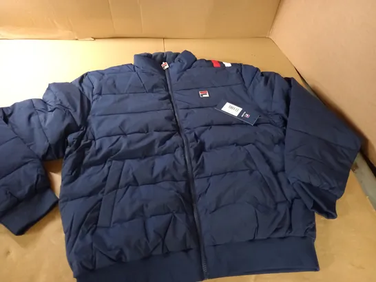 FILA NAVY PUFFER JACKET - UK XL