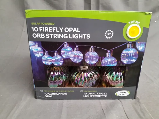 FIREFLY OPAL ORB SOLAR STRING LIGHTS RRP £24.99