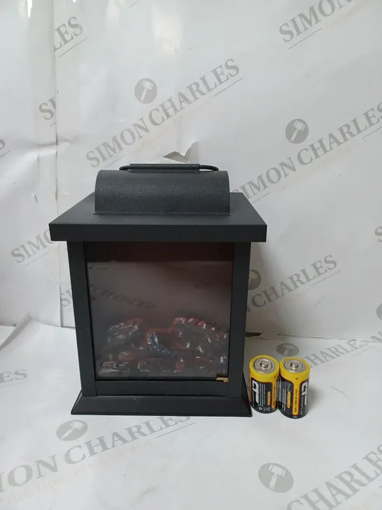 BOXED HOME REFLECTIONS FIREPLACE LANTERN