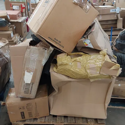 PALLET OF ASSORTED FURNITURE PARTS AND OTHER ASSORTED ITEMS 