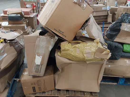 PALLET OF ASSORTED FURNITURE PARTS AND OTHER ASSORTED ITEMS 