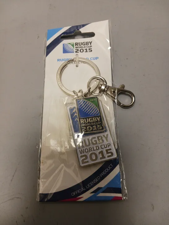 APPROXIMATELY 70 RUGBY WORLD CUP VINTAGE COLLECTIBLE KEYRINGS 