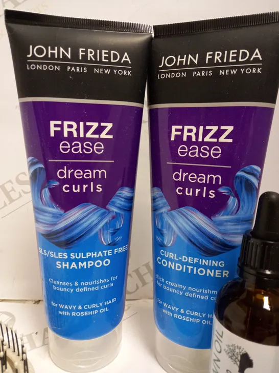 LOT OF APPROX 4 TO INCLUDE JOHN FRIEDA SHAMPOO , JOHN FRIEDA CONDITIONER , ETC