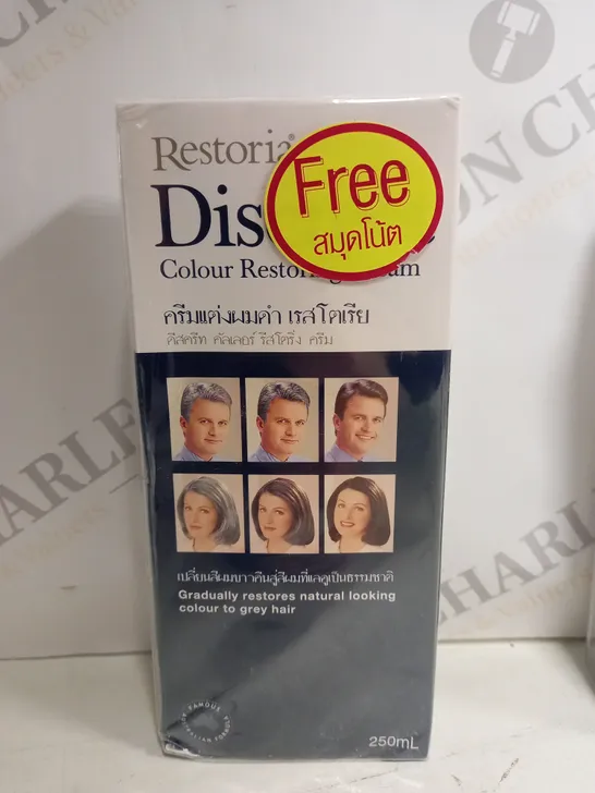 SEALED RESTORIA DISCREET HAIR COLOR RESTORING CREAM CARE GRADUALLY TREATMENT 250 ML