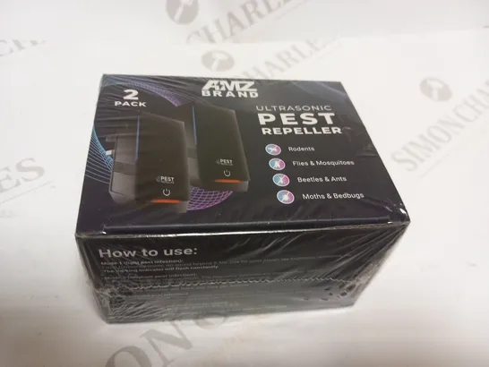 BOXED AND SEALED AMZ BRAND ULTRASONIC PEST REPELLER