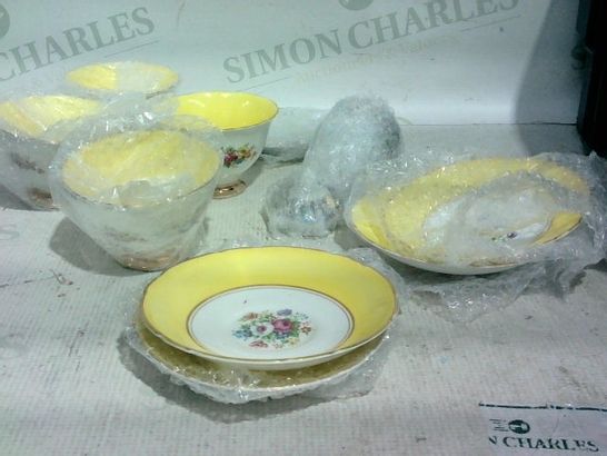 LOT APPROX. 15 ASSORTED ITEMS TO INCLUDE: PLATES, T-CUPS, SAUCERS