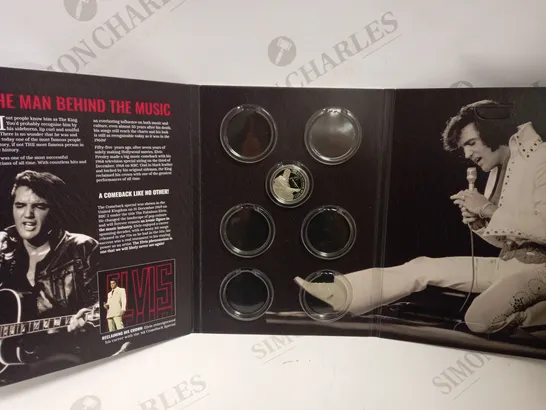 ELVIS KING OF ROCK AND ROLL VOLUME II COLLECTORS BOOK INCLUDING ONE COIN