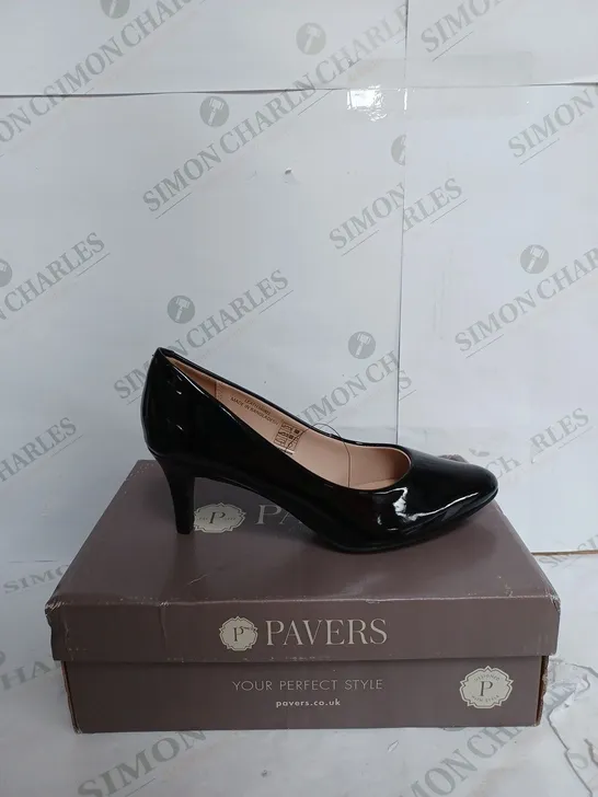 PAVERS LEATHER PLATFORM SHOES IN BLACK PENDANT - EUR 39