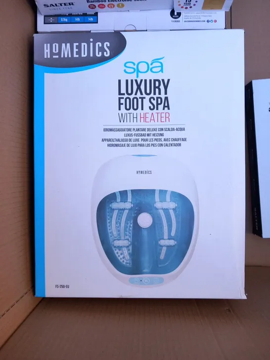 BOXED HOMEDICS SPA LUXURY FOOT SPA WITH HEATER FS-250-EU