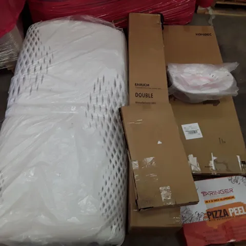 PALLET OF ASSORTED PRODUCTS INCLUDING TA RINGER PIZZA PEEL, HOMIDEC, POP UP BEACH TENT, ANTI-BLUE SCREEN PROTECTOR, WHAM LARGE DISH DRAINER, INOFIA 