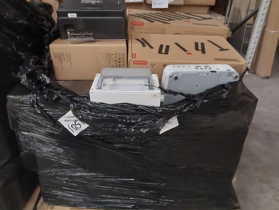 PALLET OF ASSORTED ELECTRONIC ITEMS, INCLUDING MONITOR'S BY SAMSUNG, THINKVISION, LENOVO, NEC PROJECTOR, CT10S CAR TOP CONTROL STATION, PROMETHEAN OVERHEAD PROJECTOR 