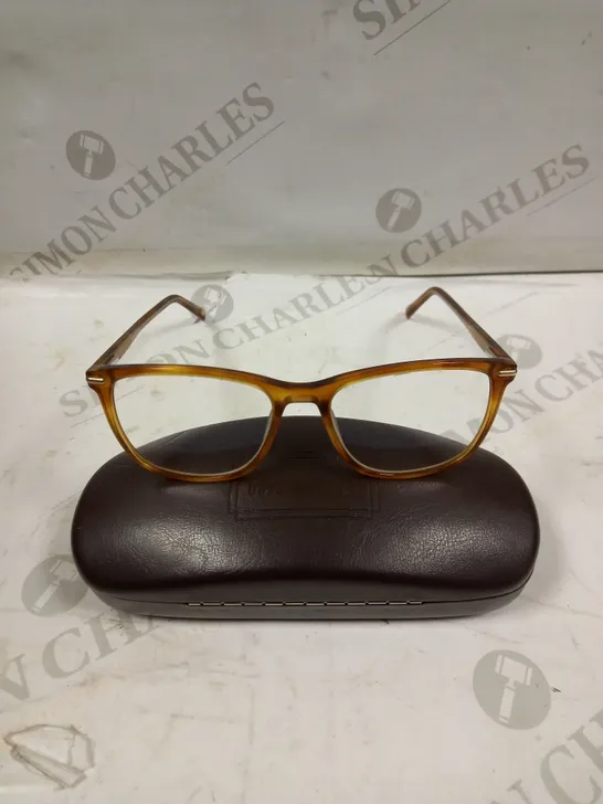 LONDON RETRO CLAPHAM SHINY HONEY HAVANA PRESCRIPTION GLASSES 