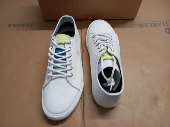 BOXED BRAND NEW PENGUIN WHITE TRAINERS  - UK 10