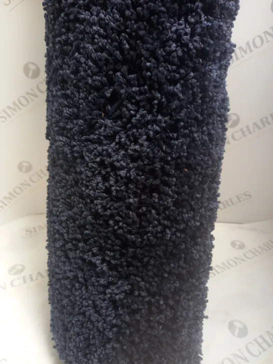 MUDDLE WASHABLE SHAGGY RUG NAVY