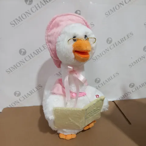 CUDDLE BARN ANIMATED NURSERY RHYME MOTHER GOOSE WITH BOOK