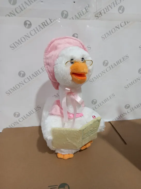 CUDDLE BARN ANIMATED NURSERY RHYME MOTHER GOOSE WITH BOOK