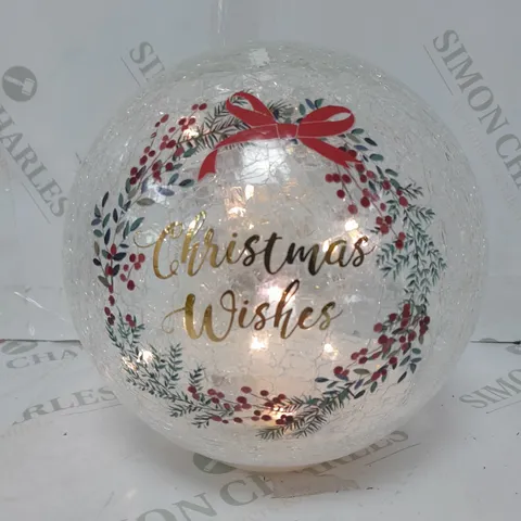 DECORATIVE CHRISTMAS GLASS BALL 
