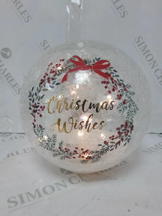 DECORATIVE CHRISTMAS GLASS BALL 