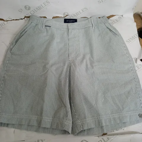 MR MARVIS GREEN & WHITE SHORTS - MEDIUM