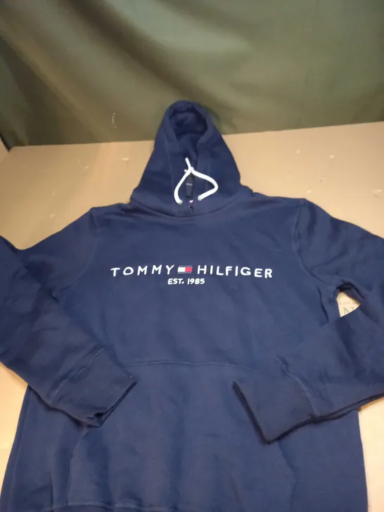 MENS TOMMY HILFIGER LOGO HOODY SIZE M