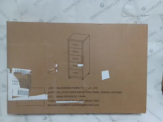 BOXED DESIGNER FLAT PACKED STORAGE CABINET 