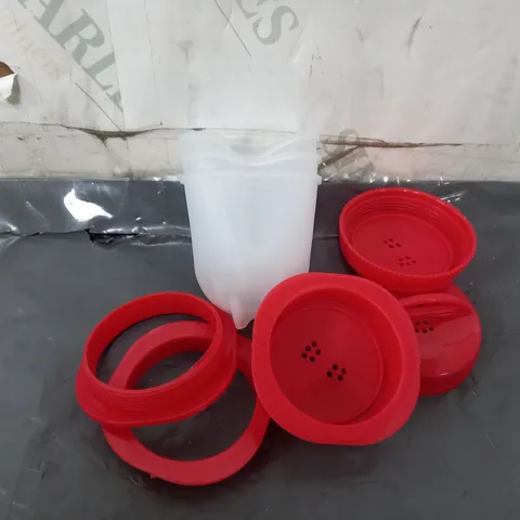 APPROXIMATELY 15 PACKS OF 3-PIECE NON-STICK SILICONE EGG CUPS 