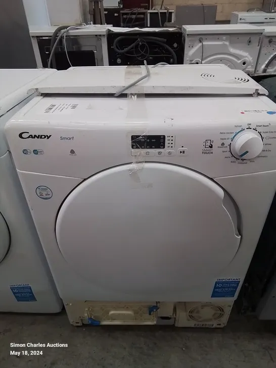 CANDY 10KG FREESTANDING CONDENSER TUMBLE DRYER IN WHITE-COLLECTION ONLY-