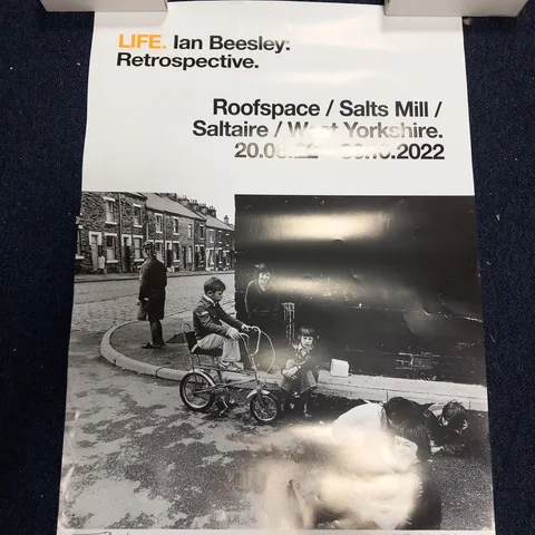 IAN BEASLEY RETROSPECTIVE EXHIBITION POSTER SIGNED 