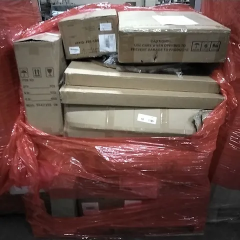 PALLET OF ASSORTED ITEMS TO INCLUDE: 4-IN-1 BABY BASSINET, SIDE TABLE ETC