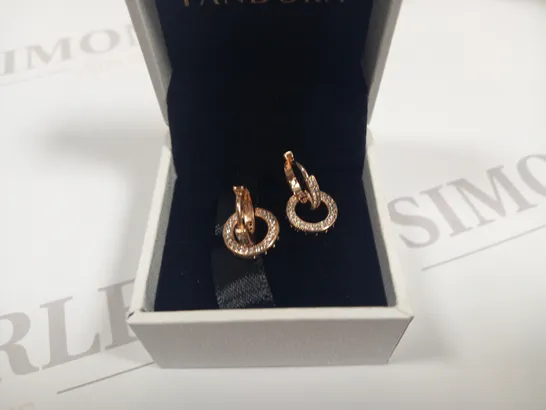 PANDORA ROSE GOLD EARRINGS